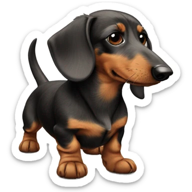 wire-haired dachshund sticker