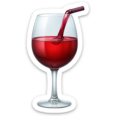 Cherry red wine  sticker