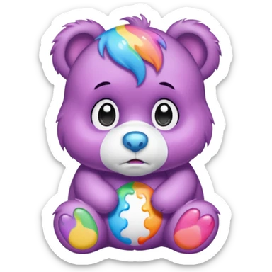 Care bear sad  sticker