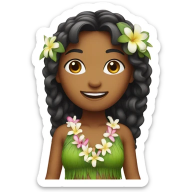 Hula girl  sticker