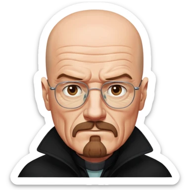 Walter white in coat  sticker