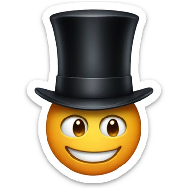 reddit head with a top hat sticker
