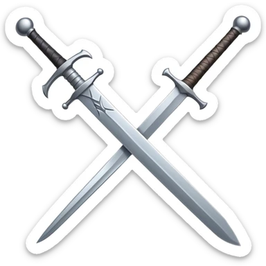 cartoon minimal sword item icon sticker