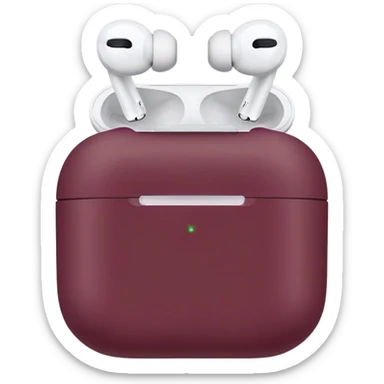 dark burgundy AirPods max sticker