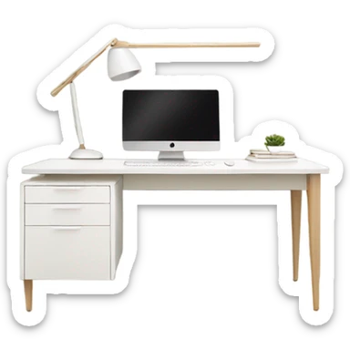 minimalist-clean-work-desk-with-white-wood-colorway-front-view sticker