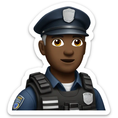 Swat officer iOS  sticker