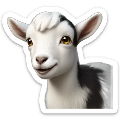 Baby goat sticker