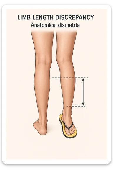 Dismetria versione anatomica sticker