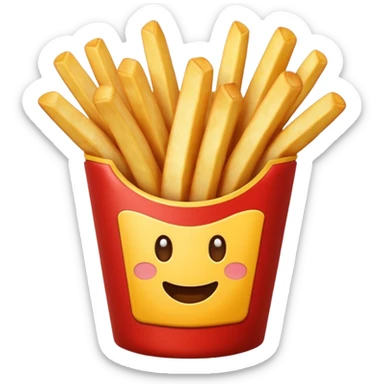 fries without face sticker