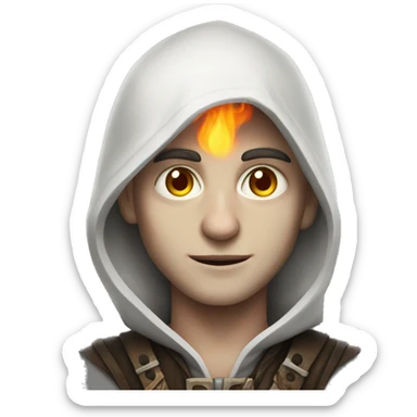 Pyromancer white skin sticker