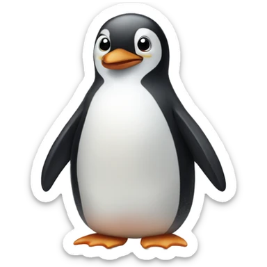 Cute penguin sticker