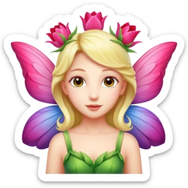 Tulip wings,Flower Fairy. sticker