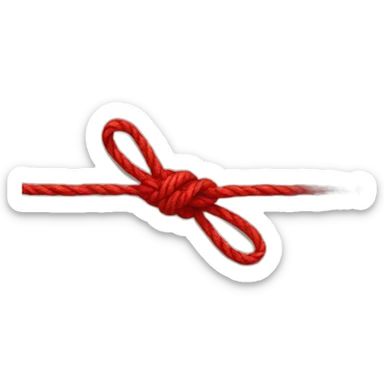 Red string sticker