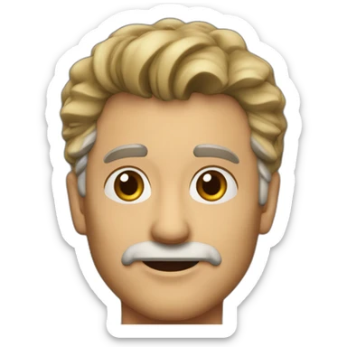 Axel Stett, 69 years old, stubbles sticker