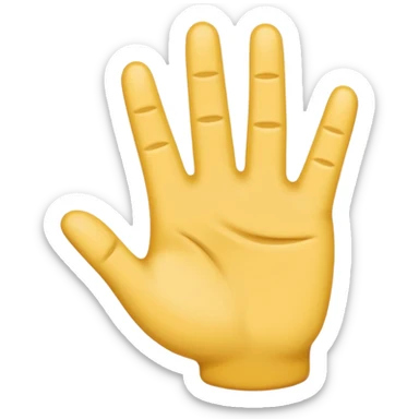 YVL emoji not to realistic make it look like an emoji hand sticker