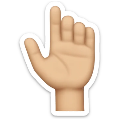 Make an “L” with hand sticker