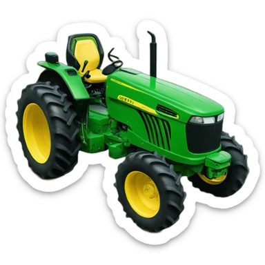 green john deere tractor sticker