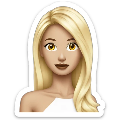 high fashion model sticker