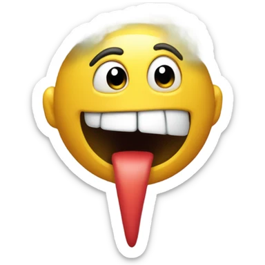 emoji sniffing a fart  sticker