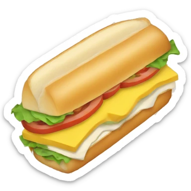 subway sandwich sticker
