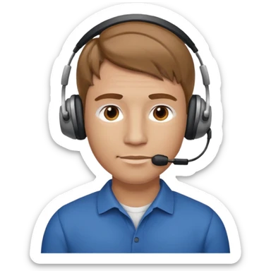 guy with light brown hair fair skin round and broad shoulders, at work IT GUY - LIGHTER SKIN, BIGGER GUY sticker