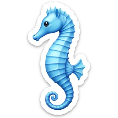 Light Blue Seahorse sticker
