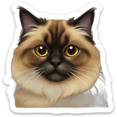 Tortoise shell Himalayan cat sticker