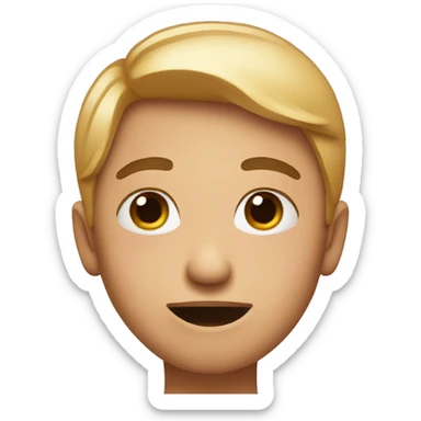 Person blushing sticker