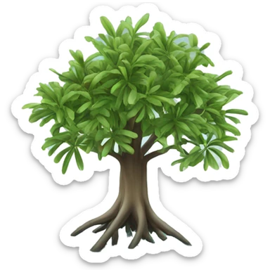 Mangrove tree in water sticker