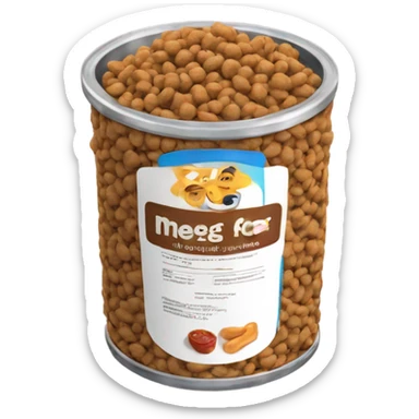Dog food  sticker