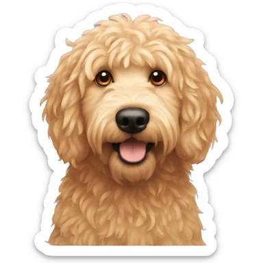 a golden doodle spider crossover sticker