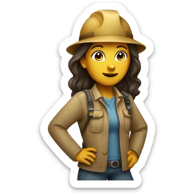 The girl is an archaeologist sticker