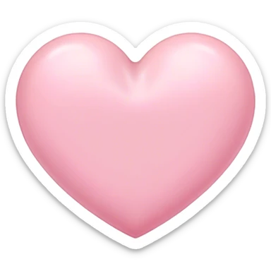 Pastel pink heart sticker