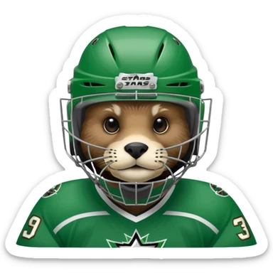 Otter Dallas Stars Goalie sticker