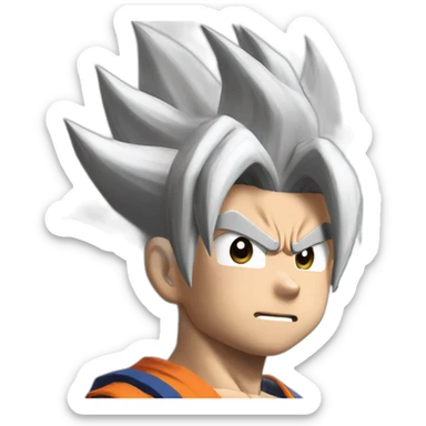 Goku black hair sticker