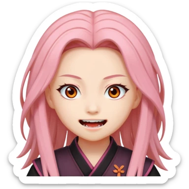 nezuko but bad sticker