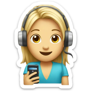 kids recording a video with a cellphone sticker