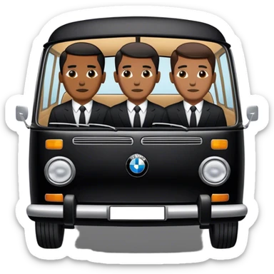 Men in black bmw combi  sticker