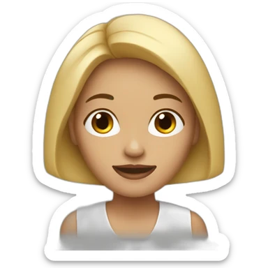 Deborah-white-woman sticker