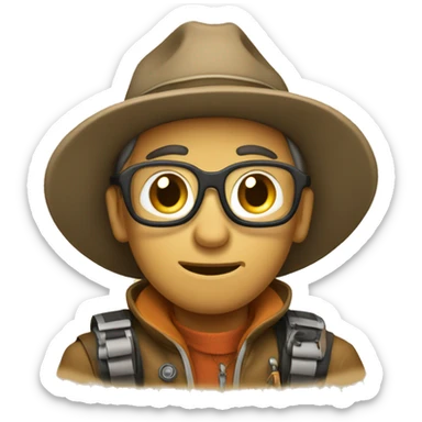 Quirky Explorer sticker