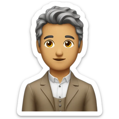 Mastín marron sticker