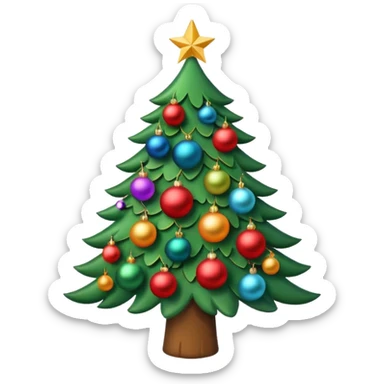 christmas trees sticker