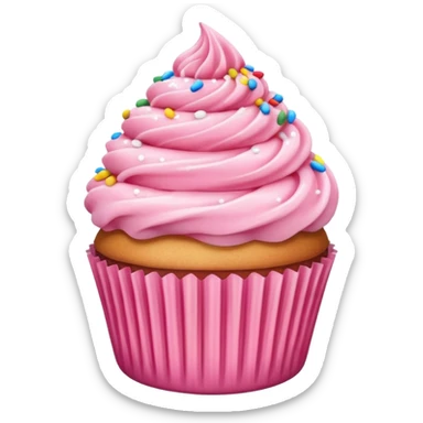 pink cupcake sticker