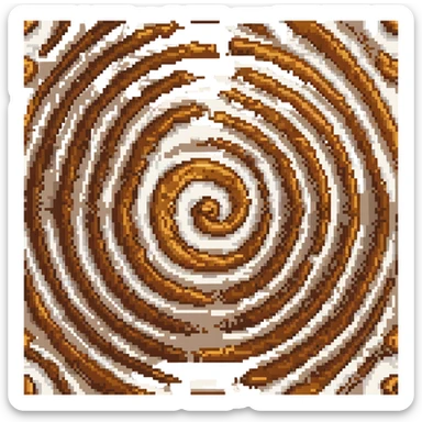 a caramel swirl sticker