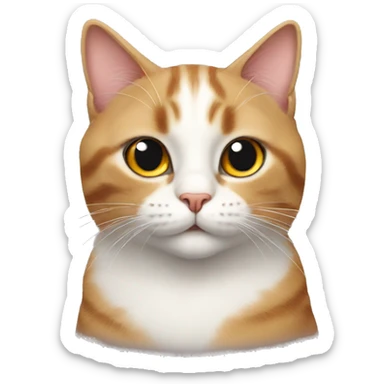 cat with butterfly sticker