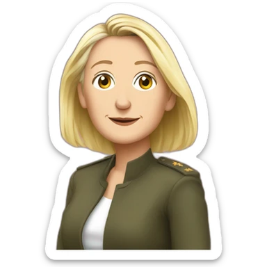 France Marine Lepen political sticker