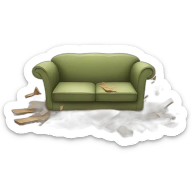 Smashed Furniture sticker