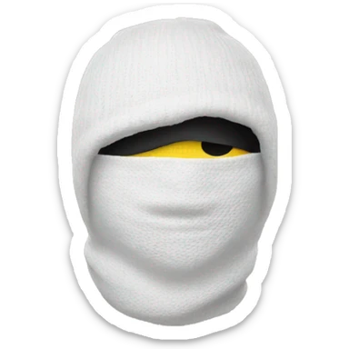 ski mask  sticker