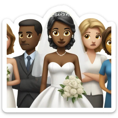 Sister getting married and ignoring me sticker