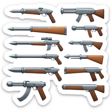 Mupltiple weapons sticker